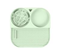 carotoe Feeding Bowl with Anti Slip Suction Cup, Silicone Puzzle Design to Slow Down Feeding Speed, Choking and Anti C Silicone Puzzle Design Slow Bowl