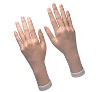 carotoe Flexible Mannequin Hand Nails Art Hand for Displaying Rings Bracelets and Nails Art Practice with Realistic Texture Realistic Flexible for Nail Display