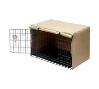 carotoe Foldable Dog Cage Cover Kennel Protective Cover Waterproof with Mesh Window Dog Outdoor Activity Travel Gear Dustproof Pet Cage