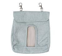 carotoe for Hay Feeder Bag Hanging Feeding Storage Hole Design for Small Pets Easy to Clean Foldable Hay Feeder Bag for Cage Large