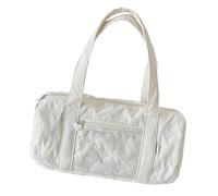 carotoe Forward Cotton Cream Hand Bag with Interior Pockets Structure All Day Comfort Carry Women ' s Casual Shoulder Bag