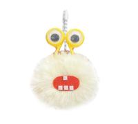 carotoe Handmade Plush Little Monsters Charm Keychains Lovely Ornament Women Keyring Backpack Handbag Charm Pendant Keys Holder