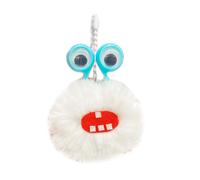 carotoe Handmade Plush Little Monsters Charm Keychains Lovely Ornament Women Keyring Backpack Handbag Charm Pendant Keys Holder