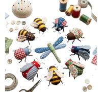 carotoe Home Sewing Activity Set for Family Makers, Nature Patchwork, Quiet Indoor Fabric Project, Parent Guided Making Rounds, Creative Practice Classroom Creative Time Display Pieces Quiet Indoor
