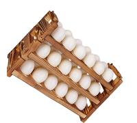 carotoe Inspired Stacking Tray Crafted From Wood Holds 3 Dozen Items Protects and Preserves Stackable Chicken Oocyte Rack