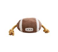 carotoe Interactive Pet Toy Cotton Rope Football Rugger Ball for Biting Fetching Game and Teeth Cleaning Fun with Your Dog Participatory Dog Get Toy
