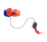 carotoe Interactively Automatic Hanging Puss Ball Toy with and Bird Attachment Option Stimulates Ability Participatory Pet Toy