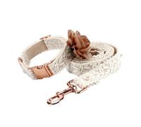 carotoe Laces Flower Pet Harnesses Comfortable Dog Leashes Regulable Dog Harnesses for Daily Walking and Outdoor Activity Outdoor Pet