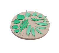 carotoe Leaves Shaped Fondant Molds Baking Chocolate 2 Colors Baking Gadgets Silicone for Cake Decorating Silicone Candy Molds Small
