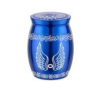 carotoe Metal Angelic Wing Pet Urn for Dog Cats Pet Ashes Container Keepsakes Urn Souvenir Memory Ashes Jar Memorial Present Decorative Memorial