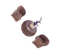 carotoe Miniature Resin Wicker Table And Chairs Set Realistic Detail For Dollhouses Accessories Miniature Scene Detailed Resin Dollhouses Dining Set