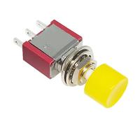 carotoe Momentary Push Button Switches PS102 3Pin 6Pin Atomatic Reset 2A250VAC 5A120VAC for Electronics Appliances Auto Reset Push Button