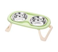 carotoe Multiple Height Dog Feeding Station with Feeders Bowl Splash Proof Features for Easy Cleaning Pastel Color Nonslip Cats Food Bowl