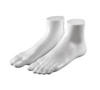carotoe Pack of 2 Professional PVC Foot Mannequin Shoe Exhibition Foot Model for Footwear Presentation Academic Demonstration Simulation Replicas
