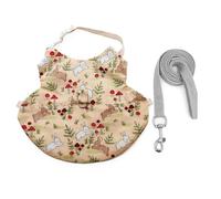 carotoe Rabbits Harnesses and Leashes Softable Cotton Vests Harnesses Regulable Length for Small to Media Size Bunnies Pet Regulable Soft