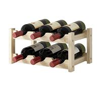 carotoe Rack Decoration Wine Rack Wood Household Small Modern Minimalist Wine Cabinet Display Racks Red Lattices Wood Stand