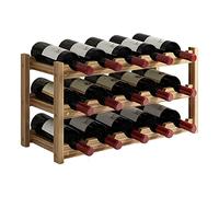 carotoe Rack Decoration Wine Rack Wood Household Small Modern Minimalist Wine Cabinet Display Racks Red Lattices Wood Stand