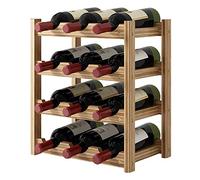 carotoe Rack Decoration Wine Rack Wood Household Small Modern Minimalist Wine Cabinet Display Racks Red Lattices Wood Stand