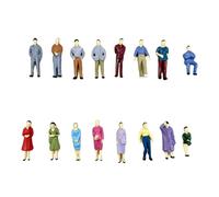 carotoe Realistic 1: 50 Scale Miniature Model People Figure Doll 16pcs for Building Project and Educational Model Scene Display Sand Table Figures