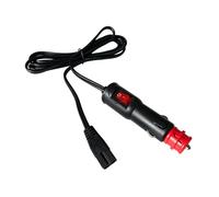 carotoe Refrigerator Supply Wire 12 to 24 with 2 Pin Output Plug, Vehicle Socket Connector, Inline Power Button, 18 AWG Length for Camping Driving