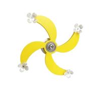 carotoe Rotate 4 Leaves Shape Windmills Bird Toy Parrots Exercise Wheel Perches Creative Sparrows Perches Wheel Colorful Rotate Windmills Toy