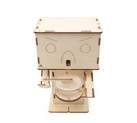 carotoe Science Set Wooden Bubble Robot Experiment for Kids to Explore Air Dynamics Science Set