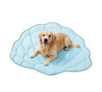 carotoe Sea Shell Shape Pet Cooling Mat with 5 Layer Cooling Design for Dog Cats Double Side Design Machine Washable Hot Day Sleep Pad Large Dog Pad