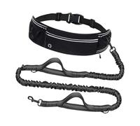 carotoe Shock Absorbing Bungee Dog Leash Waist Pack for Large Dogs Featuring Secure Grips and Light Reflective Trim Breathable Waist Leash for Hiking