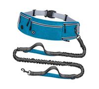 carotoe Shock Absorbing Bungee Dog Leash Waist Pack for Large Dogs Featuring Secure Grips and Light Reflective Trim Breathable Waist Leash for Hiking