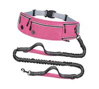 carotoe Shock Absorbing Bungee Dog Leash Waist Pack for Large Dogs Featuring Secure Grips and Light Reflective Trim Breathable Waist Leash for Hiking