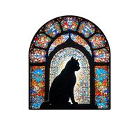carotoe Sophisticated Wooden Assembly Game Beautiful Kitten Statue with Secret Storage Space for and Small Items Wooden Mind Teaser
