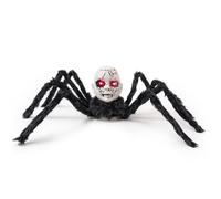 carotoe Sound Controlled Electric Crawling Scary Doll Face Spiders with Glow Light Spiders Props for Haunting House and Party Use Scary Dollface