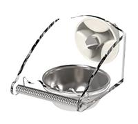 carotoe Spill Proof Bird Feeders with Chews Resistant Stainless Steel Frame Acrylic Food Tray Multipurpose Hanging Pet Dishes Rusts Proof Parrots Feeding Dishes Cage Mounted Bird Feeders
