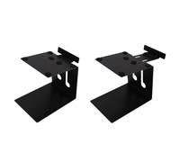 carotoe Stable Loudspeaker Shelf on Desktop Carbon Steel Frame Adjustable for Monitor Speakers Adjustable Soundbar Holder