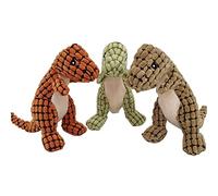carotoe Stuffed Dogs Toy Squeak Plush Cute Dinosaur Puppies Teething Toy Interactive Chew for Dogs Improving Pet Squeak Plush Dinosaur Stuffed Animal Chew Cute for Chewers Large Multifunctional