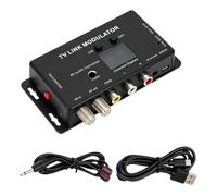 carotoe Televisions Link Modulator Converts AV Signals to Radio Frequency for Coaxial Cable Transmission Digital Screen Shows Channel IR Remote Included Digital Display Radio Frequency Modulator