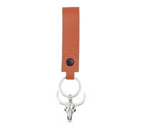 carotoe Unique Keyring PU Cow Head Keychain A Meaningful Your Closest Friend Backpack Keychain Car Key Holder