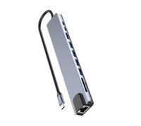 carotoe USB C Hubs USB C Laptop Dock With Ethernet RJ45 Port 4K HDTV USB Port 100w Power Delivery For Enhances Productivity