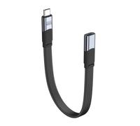 carotoe USB4 Flat Cable Type C Extension Cord USB PD240W Power Cord 40Gbps Data 8K Video for Laptop and Monitor Connection Short USB C Cable