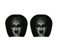 carotoe Washable Automotive Headrest Covers with Eye Catching Patterns for Festive Vehicle Decoration Headrest Protector for Car