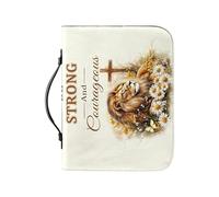 carotoe Waterproof PU Leather Purse with Strengthened Stitching Suitable for Work and Worship Spacious Religious Book Holder