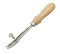 carotoe Wood Handle Leather Edging Creaser Tool Adjustable Leather Edging Scriber Tool for Wallet Belt Stitching Sewing Bag Making