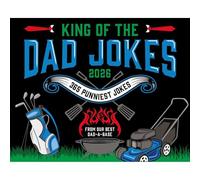 Carousel Calendars, Dad Jokes 2026 Desk Calendar, 5'' X 5'', 16-Month Calendar with Stapled Binding