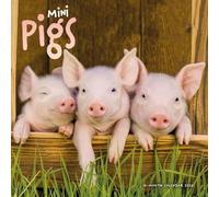 Carousel Calendars, Miniature Pigs 2026 Wall Calendar, 12.01'' X 12.01'', 16-Month Calendar with Stapled Binding
