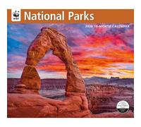 Carousel Calendars, National Parks WWF 2026 Wall Calendar, 12.01'' X 14.09'', 16-Month Calendar with Stapled Binding