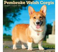 Carousel Calendars, Pembroke Welsh Corgis 2026 Wall Calendar, 12'' X 12'', 16-Month Calendar with Stapled Binding