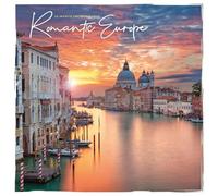 Carousel Calendars, Romantic Europe Special Value 2026 Wall Calendar, 12.01'' X 12.01'', 16-Month Calendar with Stapled Binding