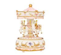 Carousel Clockwork Music Box with LED Merry-go-round Musical Girlfriend Kids Children Christmas Festival