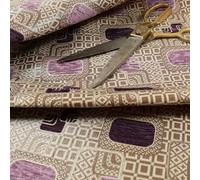Carousel Geometric Two Tone Shine Upholstery Fabric, Pink