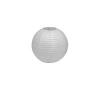 Carousel Home 30Cm White Paper Lampshade - Classic Bamboo Style Ribbed Paper Lantern Lamp Shade